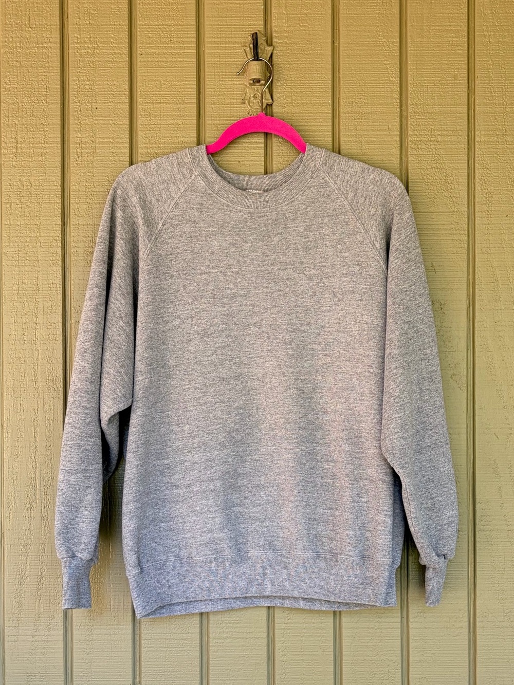 Vintage 80s Jerzees Heather Grey Tri Blend Crewneck XL